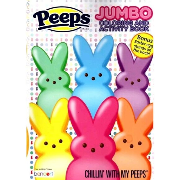 Peeps Jumbo Activity And Coloring Book NEW - Picture 1 of 2